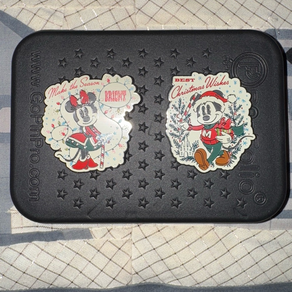 Limited Edition Mickey and Minnie Christmas Pins